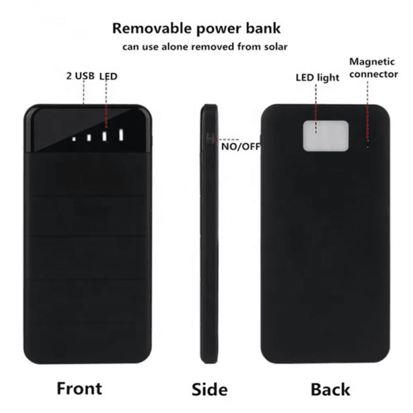 Foldable Detachable Solar Power Bank (2)