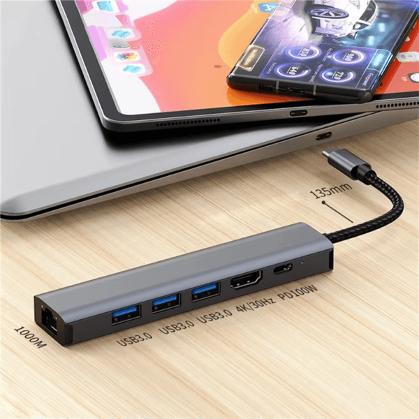 Hub 6in1 Gigabit Ethernet (10)