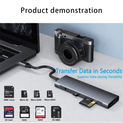 Hub Audio Port Hub SD Card Reader TF Card Reader (6)