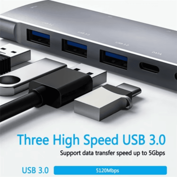 Hub Audio Port Hub SD Card Reader TF Card Reader (7)