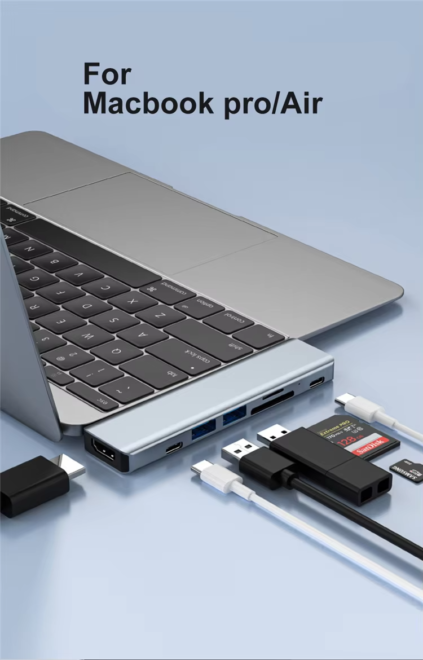 Hub Pd High Speed Adapter Hubs for Macbook (10)