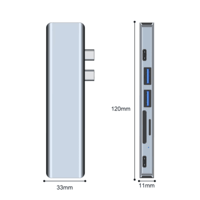 Hub Pd High Speed Adapter Hubs for Macbook (8)