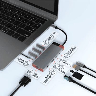 Hub to HDTV Laptop Dock Station for Macbook (4)