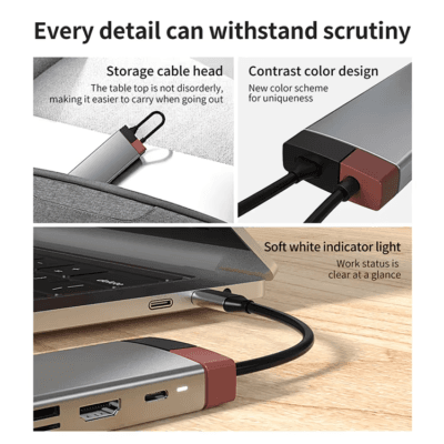 Hub to HDTV Laptop Dock Station for Macbook (6)