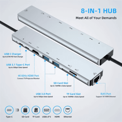 Lan Adapter 4K HDTV for Type C Laptops (11)