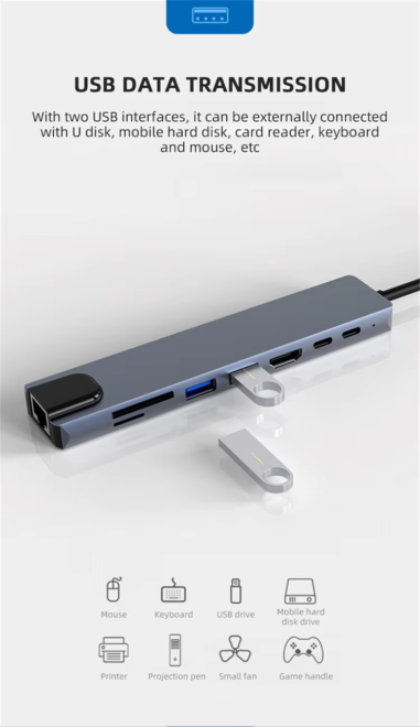 Lan Adapter 4K HDTV for Type C Laptops (14)