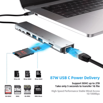 Lan Adapter 4K HDTV for Type C Laptops (8)