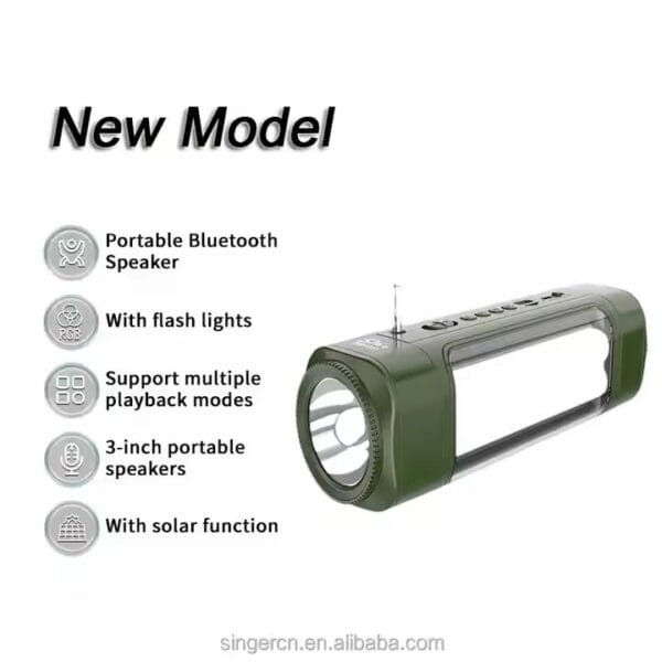 Led Solar Lamp Speaker (2)