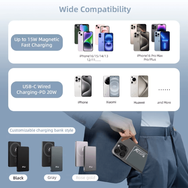 Magnetic Power Banks Super Slim Design (6)