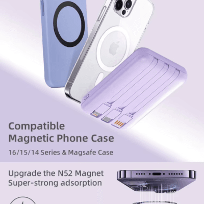 Magnetic Wireless Charging Built-in Cables-UK Socket Standard (1)