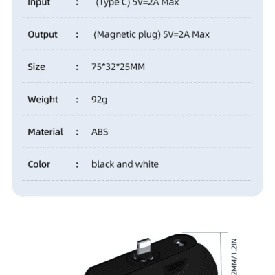 Mini Power Bank Magnetic Wireless Charger (4)