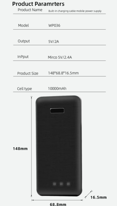 Portable 10000mAh Power Bank (9)