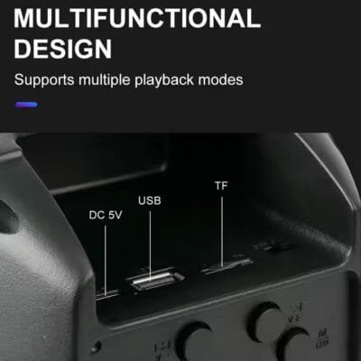 Portable Rechargeable LED Speaker (2)
