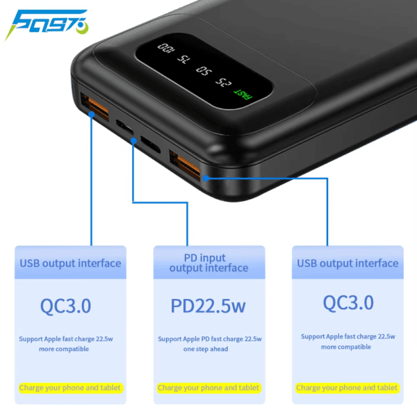Power Bank 20000mAh Portable Battery Charger (7)