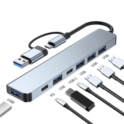 Splitter Adapter With TF SD Reader Slot for Macbook (1)