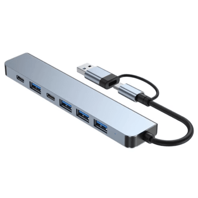 Splitter Adapter With TF SD Reader Slot for Macbook (10)