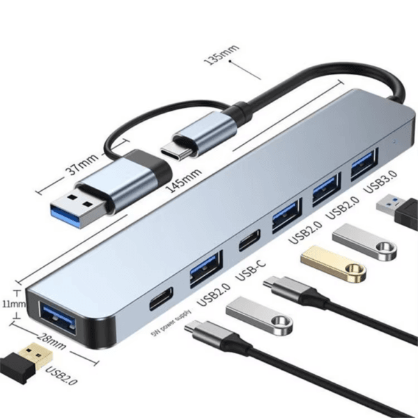 Splitter Adapter With TF SD Reader Slot for Macbook (13)