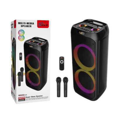 Portable Blue Tooth Wireless Loud Stereo Speaker 50W RGB Multi-Color Rhythm Light for Indoor and Outdoor Use