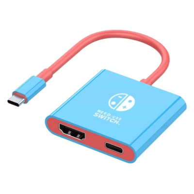 Portable Nintendo Switch Docking Station TYPE-C Hub with HDTV Perfect for Travel and Gaming
