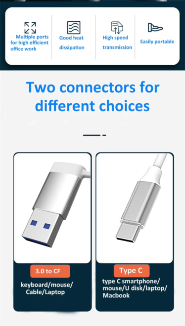 Type C to 4 Ports USB Adapter (1)