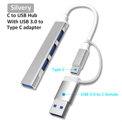 Type C to 4 Ports USB Adapter (10)