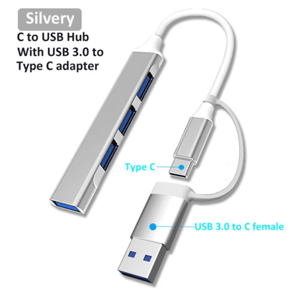 Type C to 4 Ports USB Adapter (10)