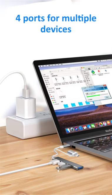 Type C to 4 Ports USB Adapter (7)
