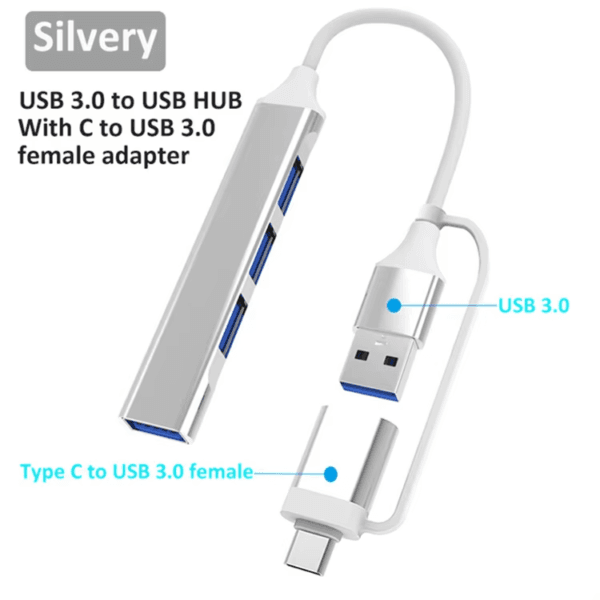Type C to 4 Ports USB Adapter (8)