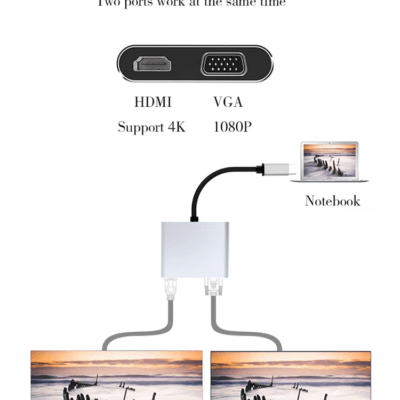 Type C to HDTV VGA Adapter (2)