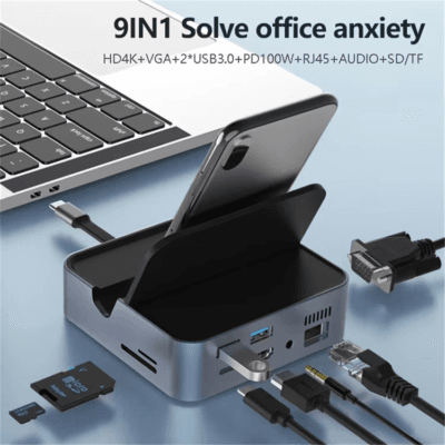 USB C Adapter Dock Dongle for MacBook air Pro (11)