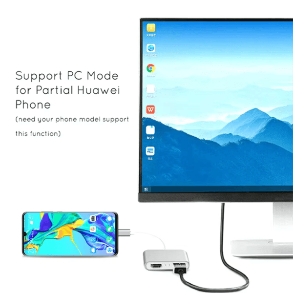 USB C Hub Type C to (5)