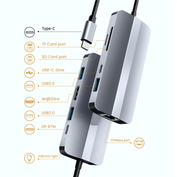 USB HUB Dock Station Splitter (11)