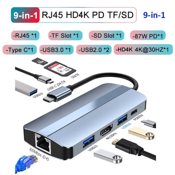 USB HUB Dock Station Splitter (16)