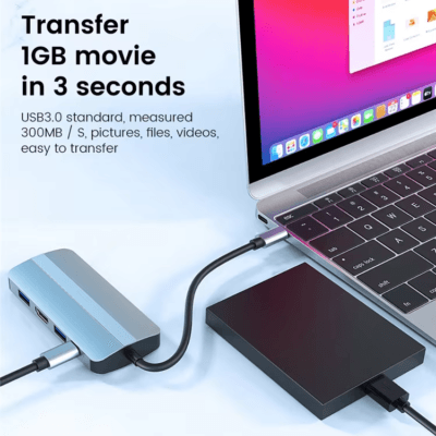 USB HUB Dock Station Splitter (7)