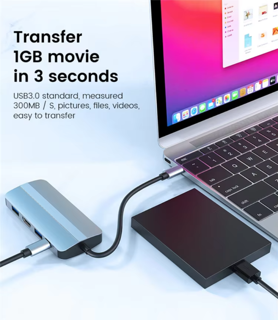 USB HUB Dock Station Splitter (7)