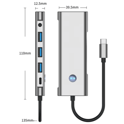 Usb TYPE C to HD Adapter Docking Station (7)