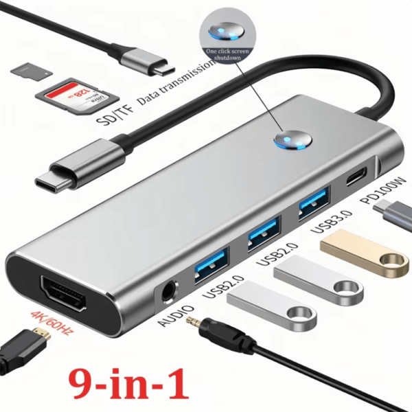 Usb TYPE C to HD Adapter Docking Station (9)